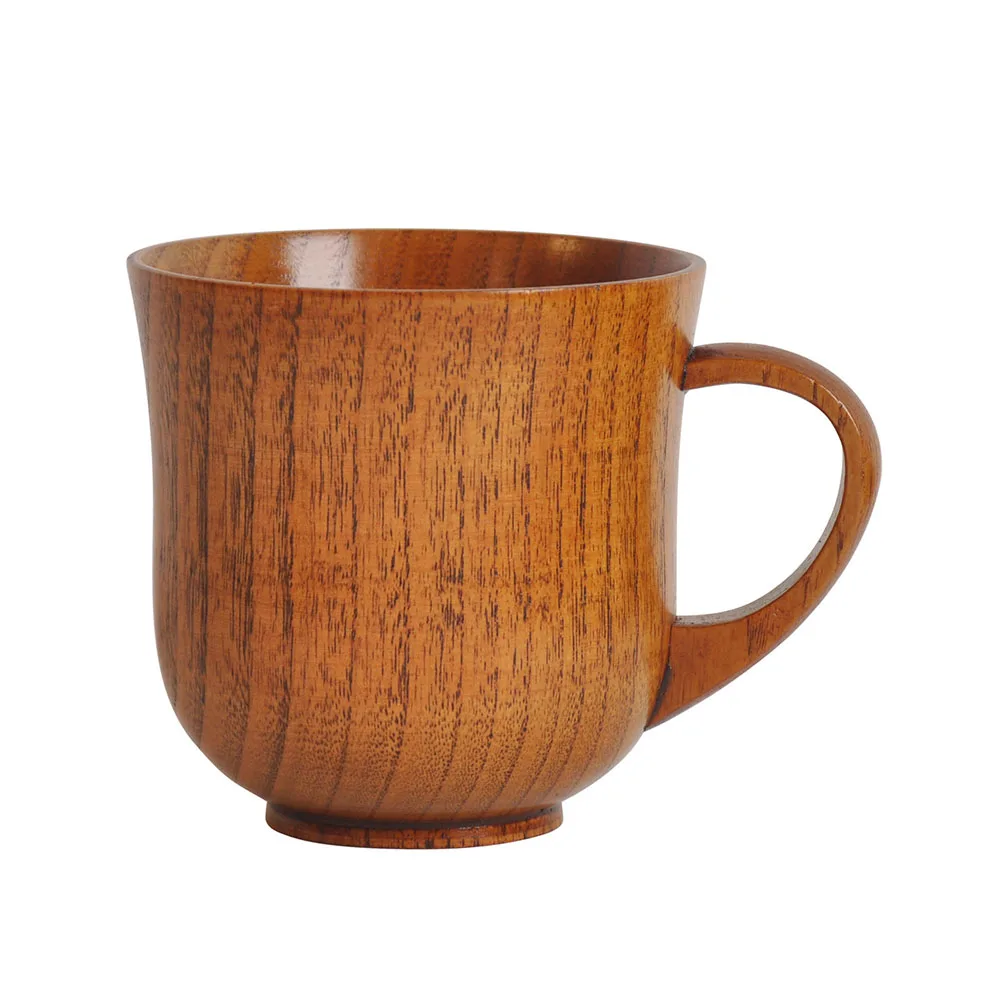 

Classical Environmental Drinkware Jujube Wood Protection Wholesale Cups Tea Mug With Wooden Handle Milk Coffee Serving