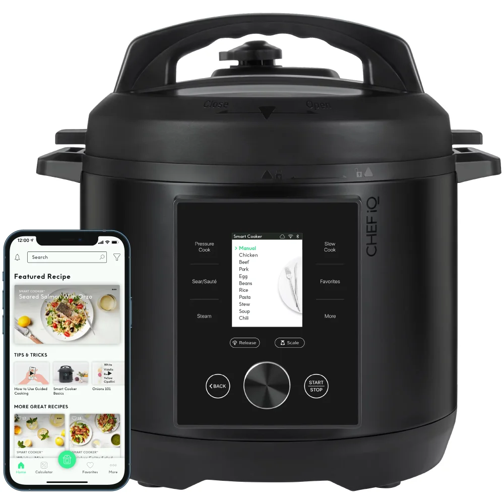 

Black 6 Qt Multi-Functional WIFI Smart Pressure Cooker