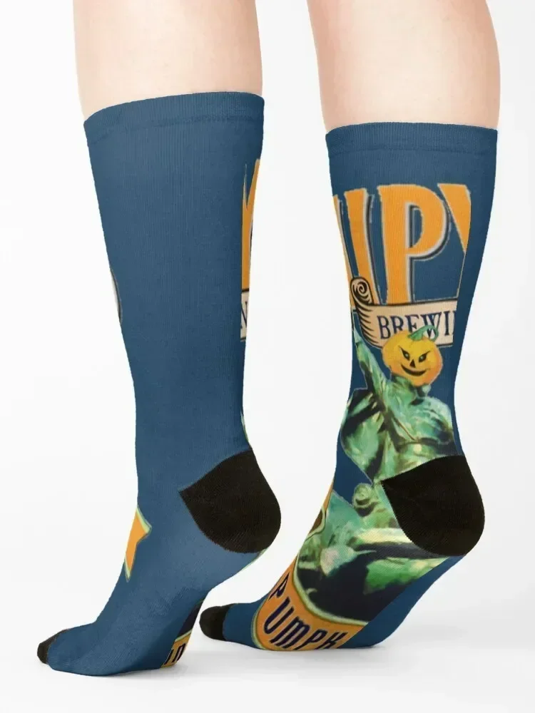 Фото Shipyard Brewing Pumpkinhead Носки для походов, милый снег, дизайнерские мужские носки, женские №4