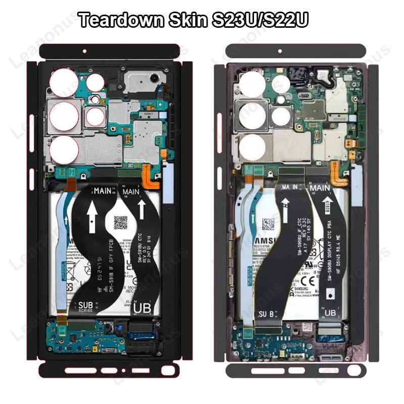 Teardown Skin для Samsung Galaxy S23 S24 Ultra Задняя пленка Защитная крышка SM S918 S908U uflage Wrap
