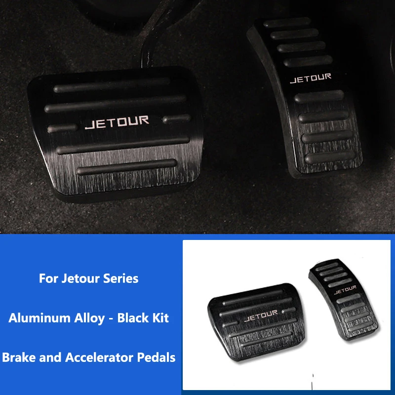 

Нескользящие педали тормоза и газа для Jetour Traveler T2 T1 ICH-X K3, утолщенные, из алюминиевого сплава, аксессуар для интерьера