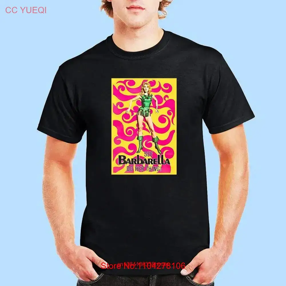 Классическая черная футболка NWT Barbarella 1968 Roger Vadim размеры от S до 5XL с длинными или