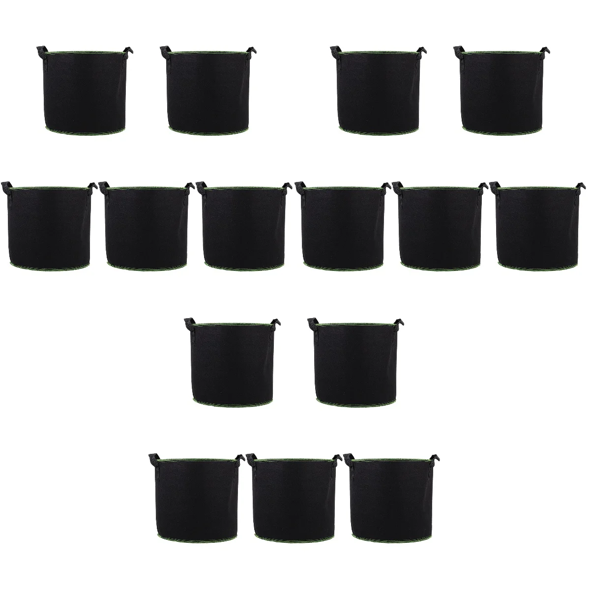 

15 Pcs Bag Planting Vegetables Pouches Non-woven Grow Plants Growing Flower Pots Outdoor Garden Fabric