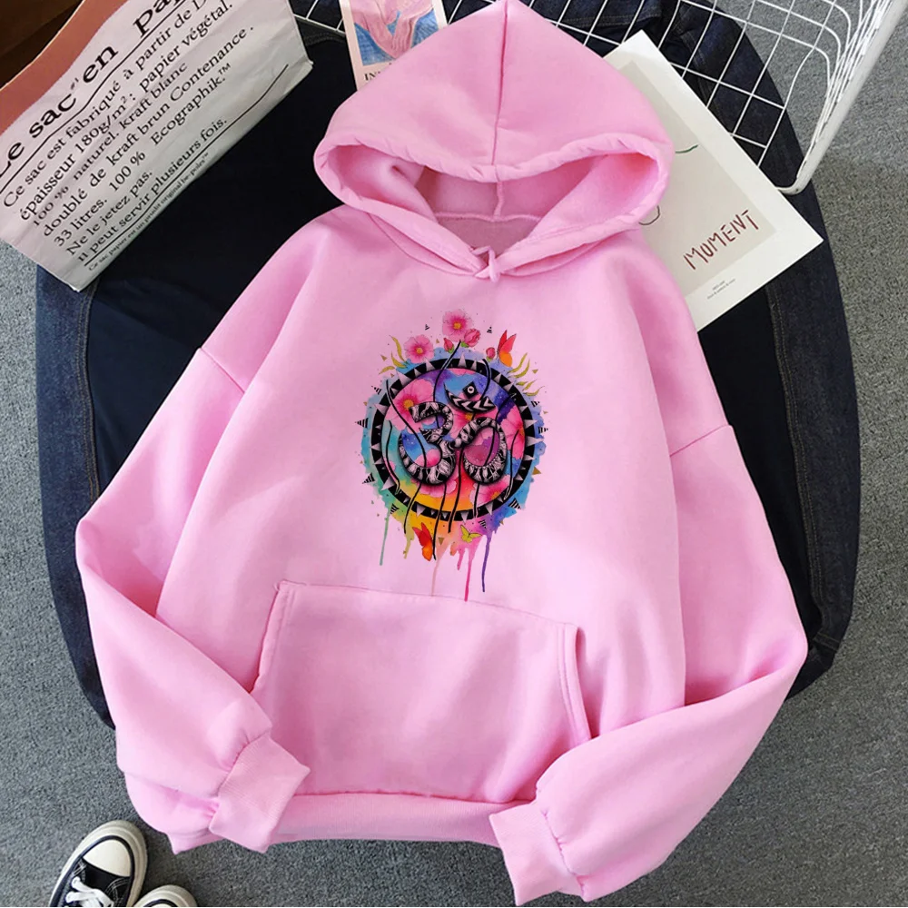 

Om hoodies women Kawaii graphic clothing women long sleeve top Hooded Shirt