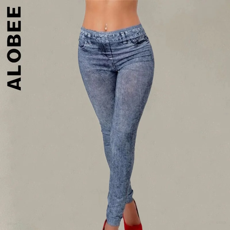

Alobee Denim Pants High Waist 2022 Women Jeans Leisure Slim Skinny Y2k Ladies Jeans For Pencil Pants Trousers Woman