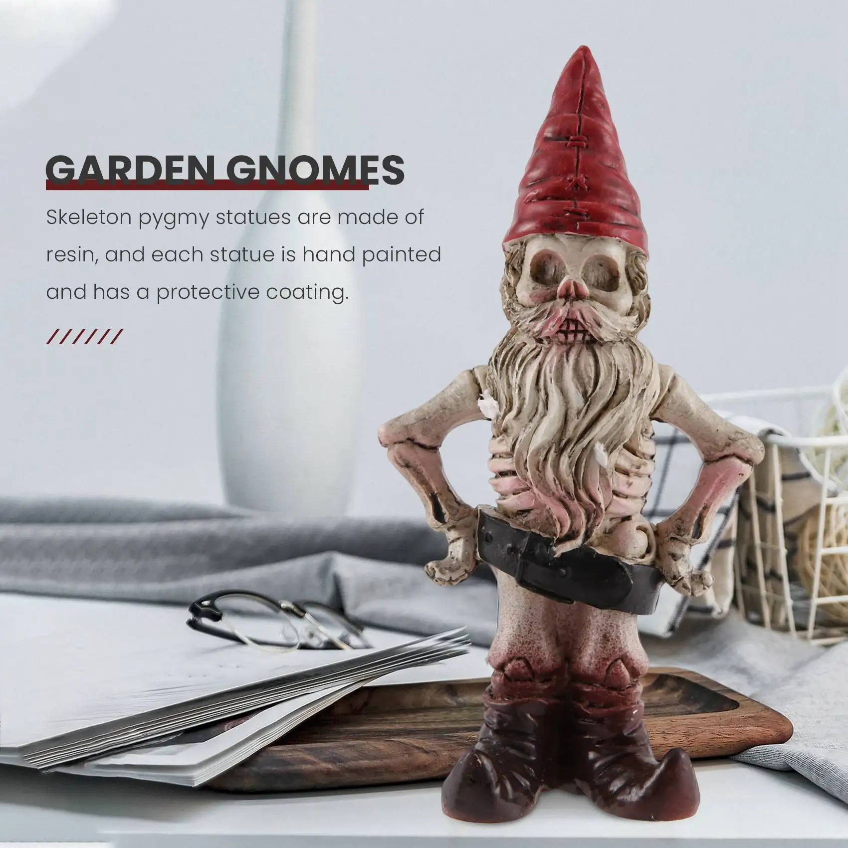 Скелет для мужчин и женщин череп зверь украшения из смолы Хэллоуин садовые