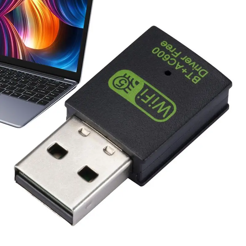 

USB Wi-Fi адаптер USB Wifi ключ для настольного ПК Беспроводной двухдиапазонный 2,4 ГГц + 5,8 ГГц быстрая передача накопитель бесплатно USB 2,0 адаптеры