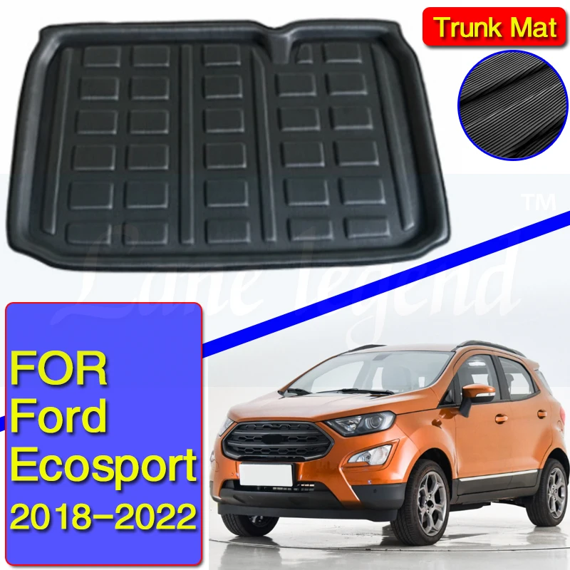 

Accessories For Ford EcoSport 2018-2022 2020 Rear Cargo Boot Liner Trunk Mat Floor Tray Mud Kick Carpet Protector Car Styling