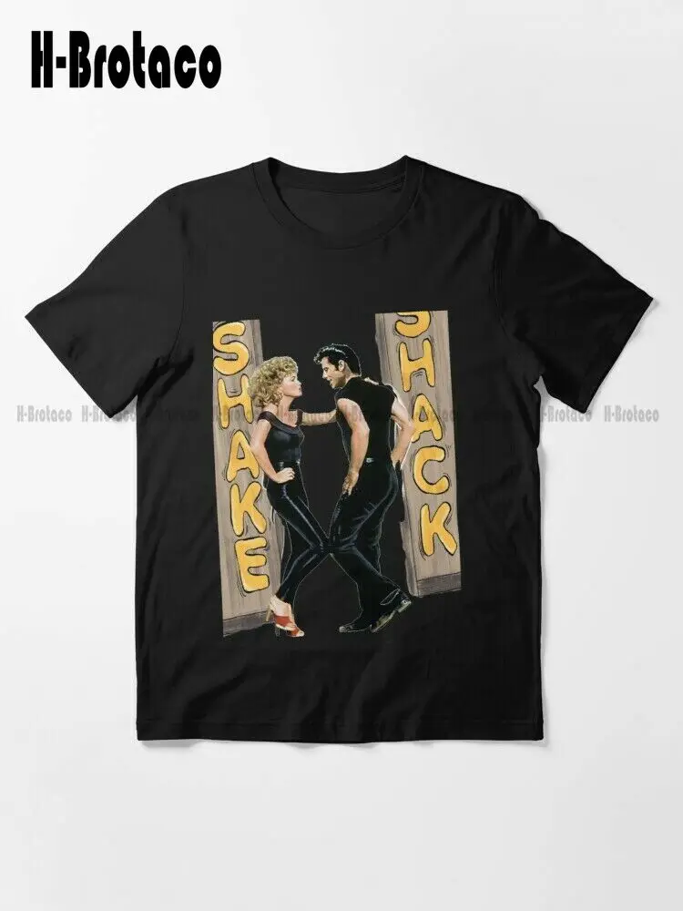 

John Travolta And Olivia Newton-John Grease T-Shirt All Size Shirts For Men Fashion Creative Leisure Funny T Shirts Xs-5Xl New