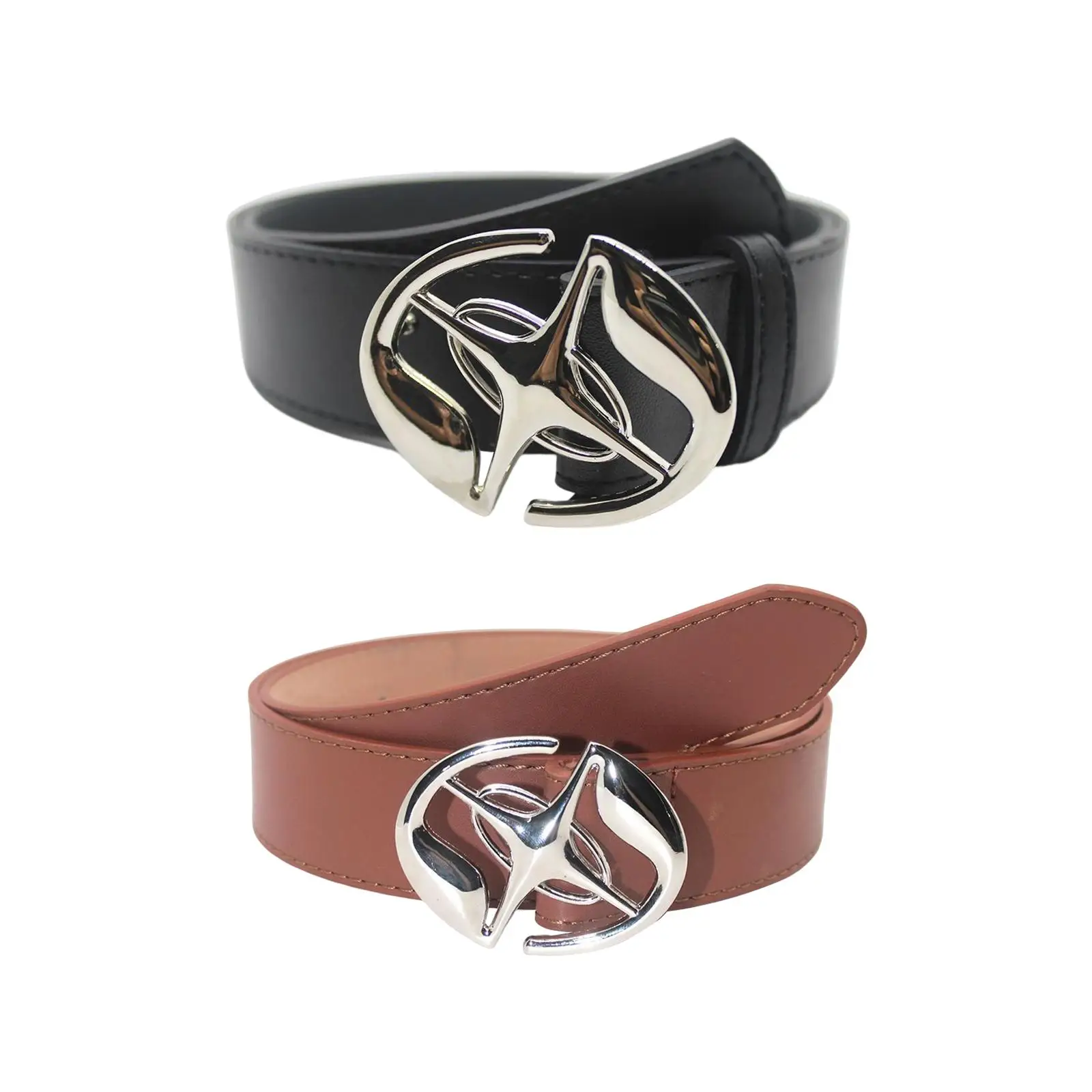 

PU Leather Belt for Men Women Ladies Belts with Alloy Pin Buckle Trendy Vintage Style Decorative Belt for Sweaters Jeans Travel