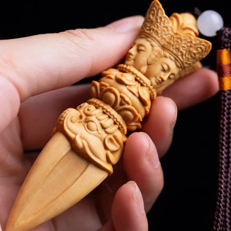 Самшит Craft King Kong Monster Subduing Club Ручные детали Мужские портативные поделки из