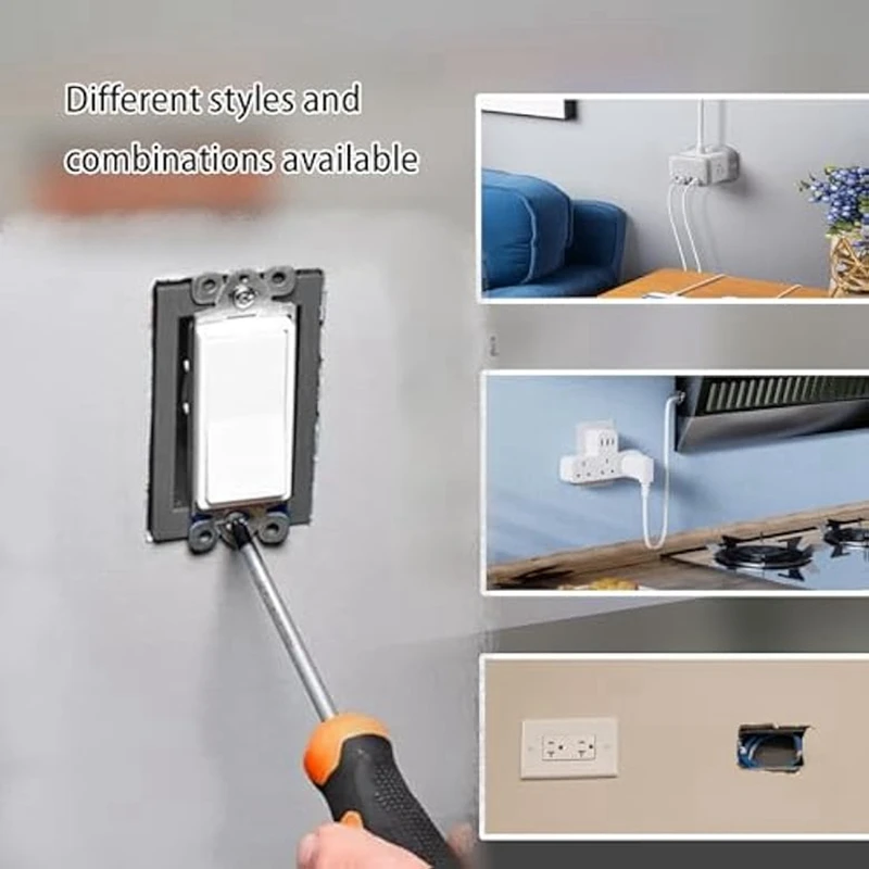 1/2-дюймовый удлинитель для одной розетки-раствор удлинителя электрической