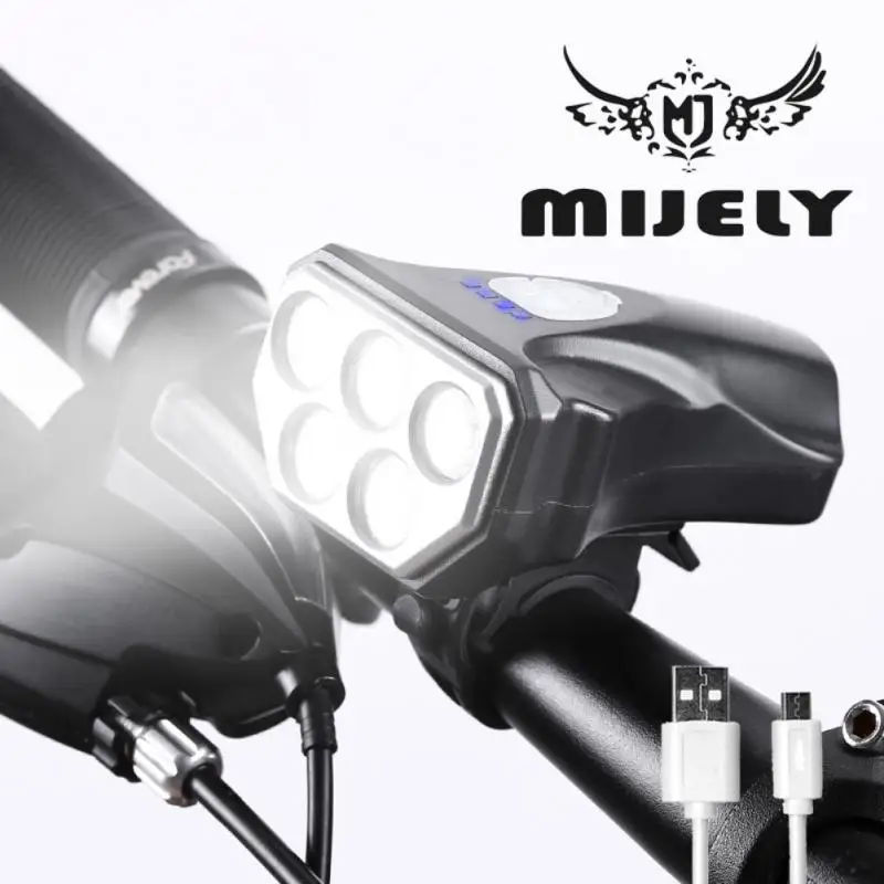 

Велосипедные фары с высокой яркостью ABS корпус перезаряжаемый Горный свет Ночная езда дорога MTB Мигающий Свет Аксессуары для велосипеда