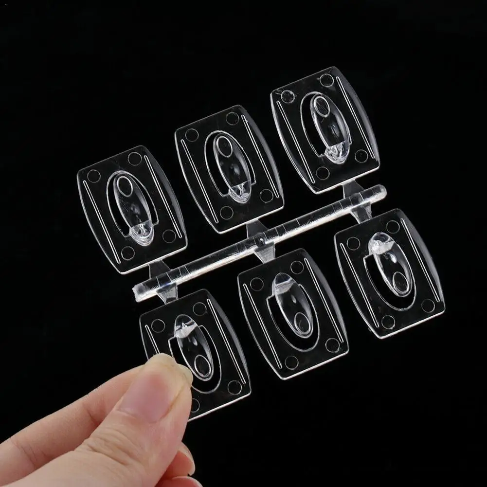 

6/20PCS Strong No Drill Transparent Hook For Kitchen Livingroom Wall Removable Hook Rack Cable Clamp Tools 1Kg Load-Bearing NEW