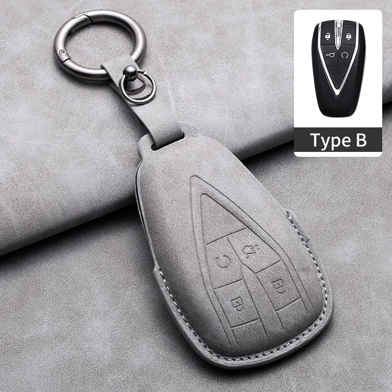 

Кожаный Чехол Для Ключей От Машины С Пультом Дистанционного Управления Для Changan CS35PLUS CS35 Plus CS55 PLUS CS75 PLUS Ead...