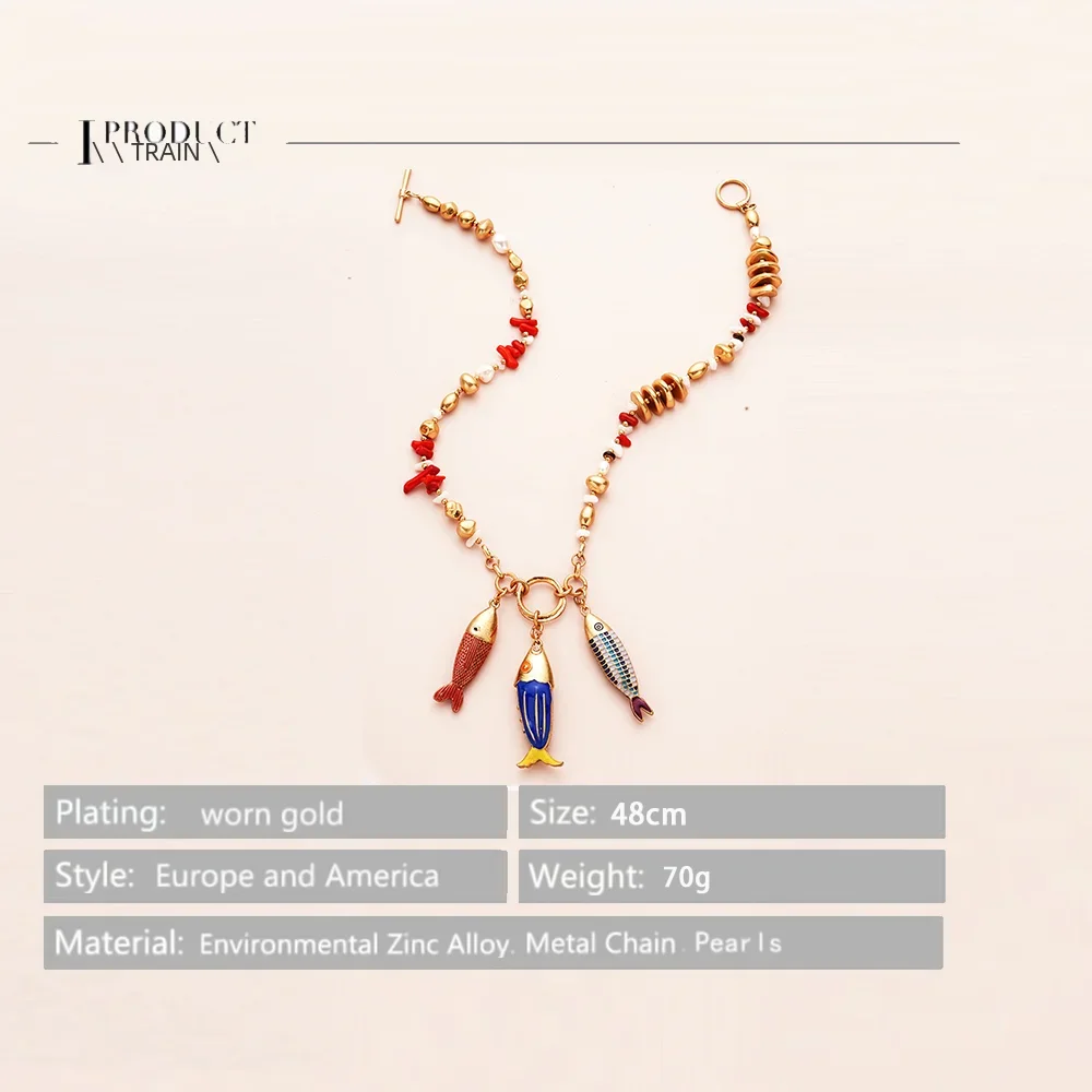 Модное ожерелье-чокер для морской рыбалки многослойное женское ожерелье в стиле