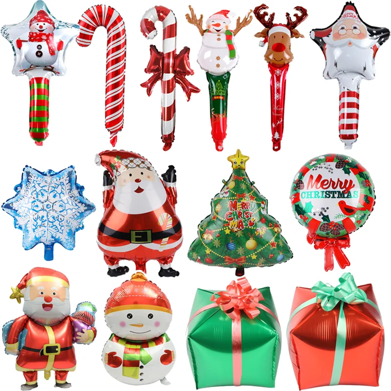 

Christmas Balloons Santa Snowman Elk Xmas Tree Gift Box Aluminum Foil Balloon for Christmas 2023 New Year Party Decors Kids Toy