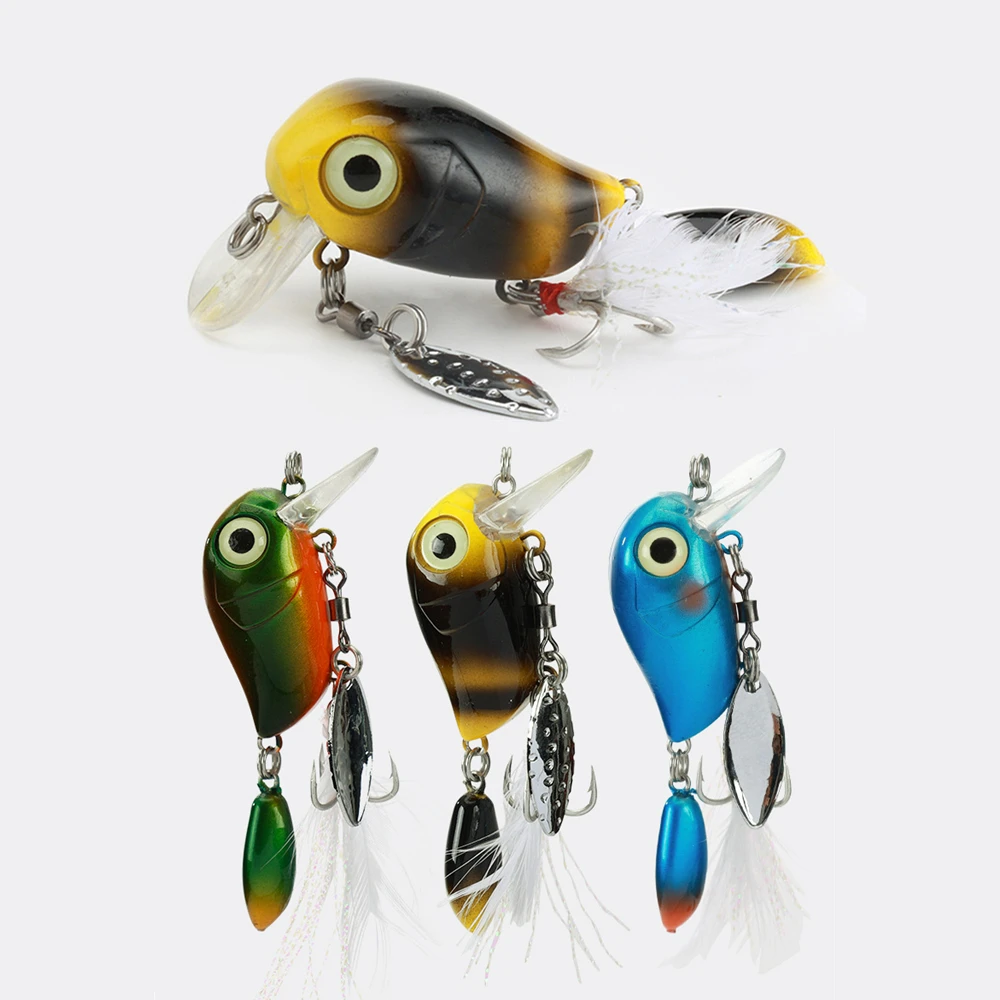 

The surface of the small bait is xiaopang Japanese Mino 5g/3 8cm road sub bait cocked bass bait