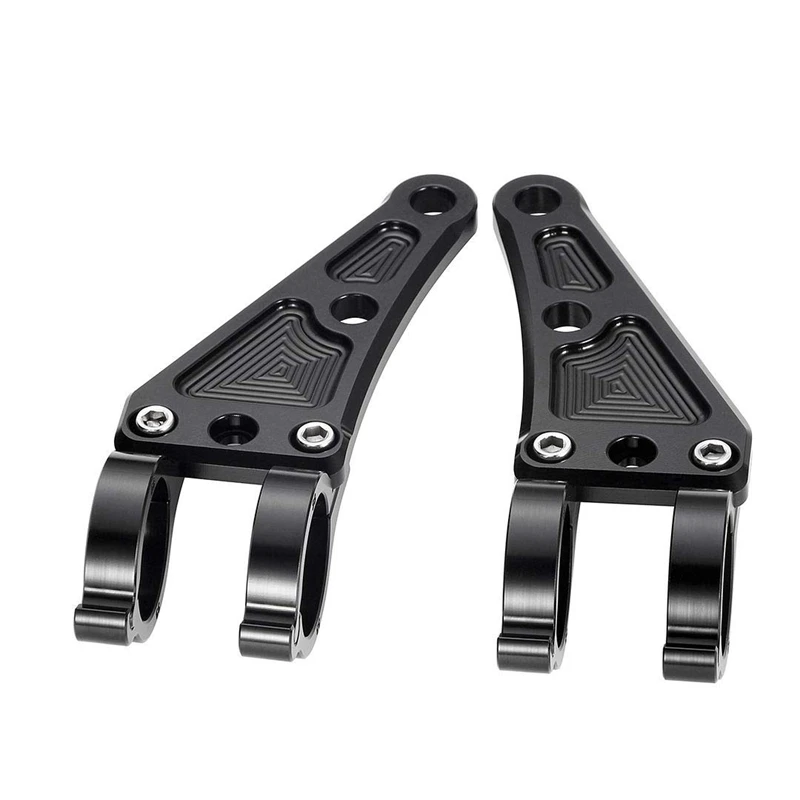 Крепежный кронштейн для мотоциклетной фары ЧПУ Алюминиевый сплав черные