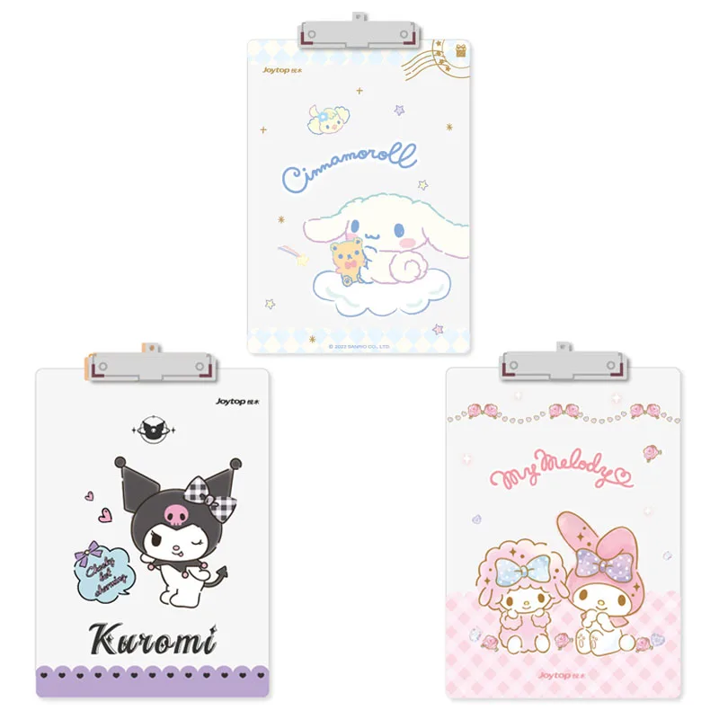 

Sanrioed Cute Cartoon Cinnamoroll My Melody Kuromi A4 Folder Board Kawaii Anime Figure Portable Student Storage Folder Girl Gift