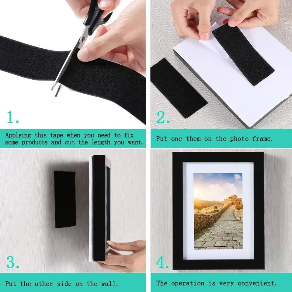 Сверхпрочная клейкая лента для гардероба защитная липучка самоклеящаяся