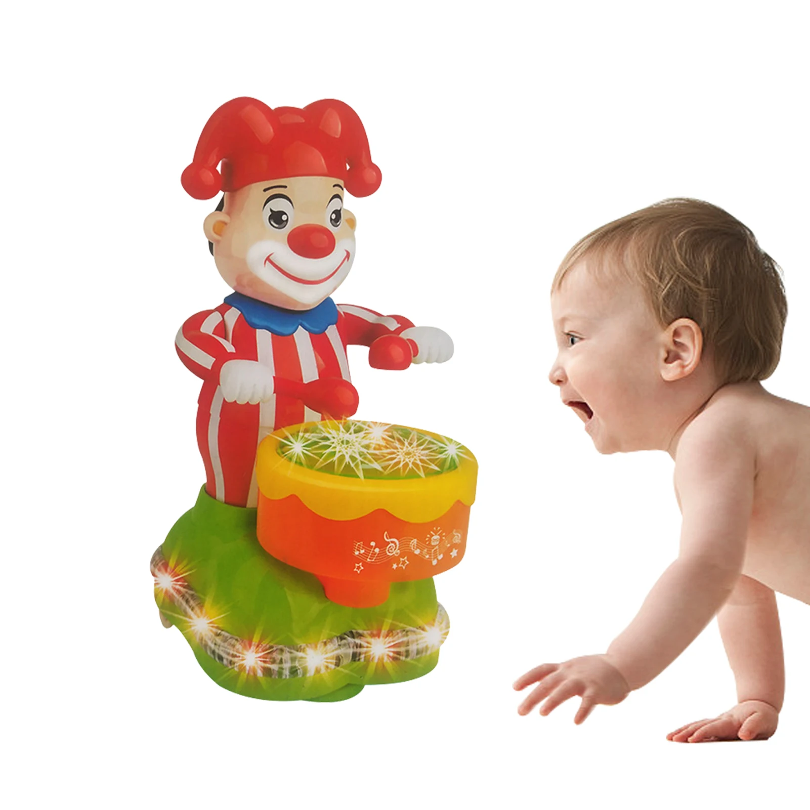 

Electric Toy With Lights 4 In 1 Electric Toys For Toddlers Electric Universal Dancing Clown Figurines Children Early Development