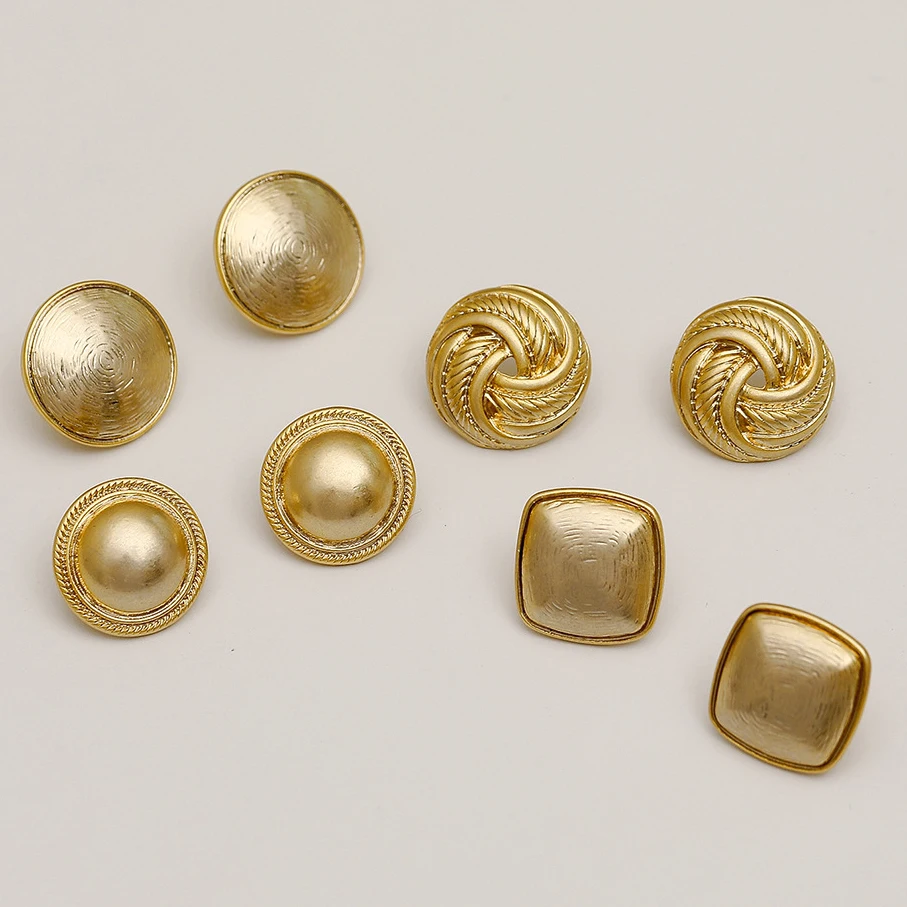 

Punk Cool Minimal Metal Square Round Stud Earrings for Women Young Girl Jewelry Accesorios Mujer Wholesale Pendientes Wholesale
