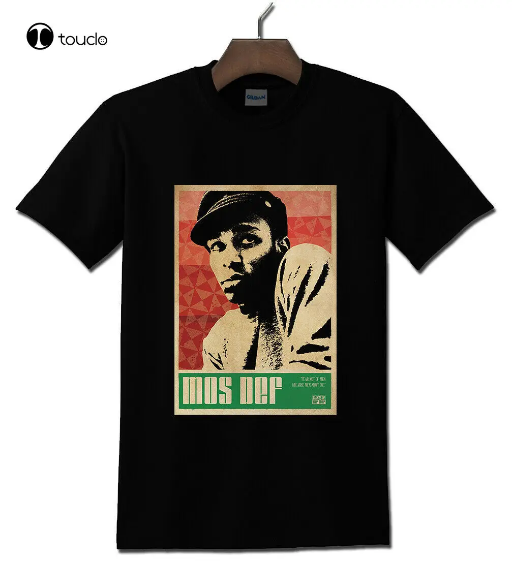 

Черная футболка Mos Def, футболка на заказ, унисекс, с цифровой печатью