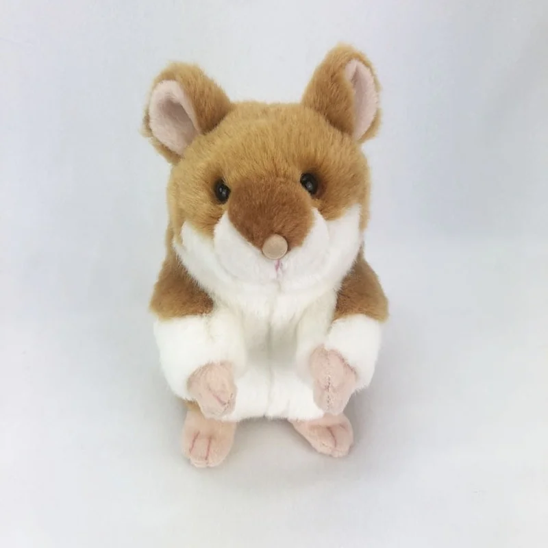 Little Hamster Plush Doll Simulation Doll Cute and Cute Hamster Plush Toy Children's Gift cute resin bride and bridegroom toy doll