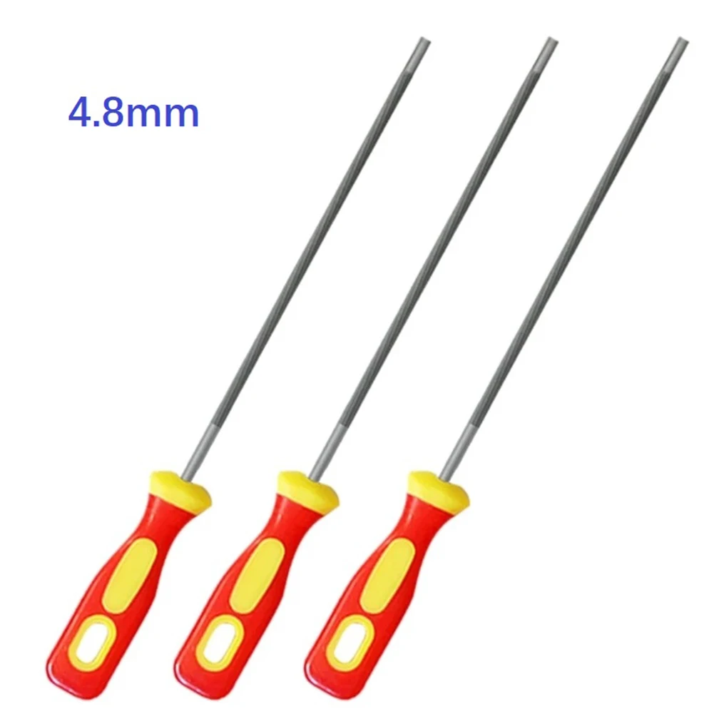 

3pcs Woodwork Chainsaw File 4mm/4.8mm/5.5mm Chainsaw Saw Chain Files Sharpener Round High Carbon Steel Hand Tool