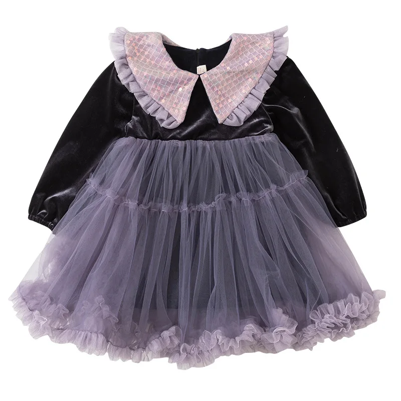 

Lolita Princess Dress Girls Big Skirt Fluffy Princess Dress 2022 Spring And Autumn New Korean New Year Children's Little Girl Hi