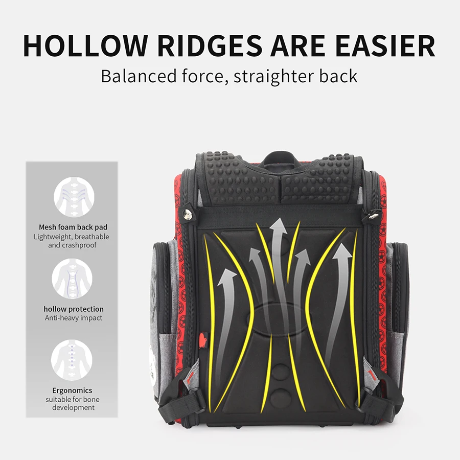 Children 3D Orthopedics School Bags for Kids Cartoon Cars Print Schoolbag Boys Fashion Waterproof Backpacks Mochila