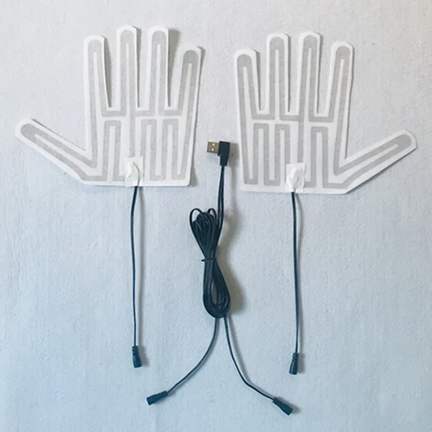 

Термоперчатки 5 В, нагревательные листы с USB, перчатки с 5 пальцами, нагревательный лист ручного типа, нагревательные листы