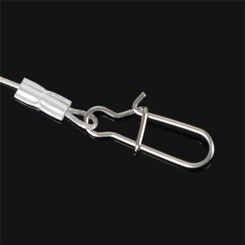 Рыболовная леска HeyLure из нержавеющей стали 27 см 5 шт. с вертлюгом и защелкой