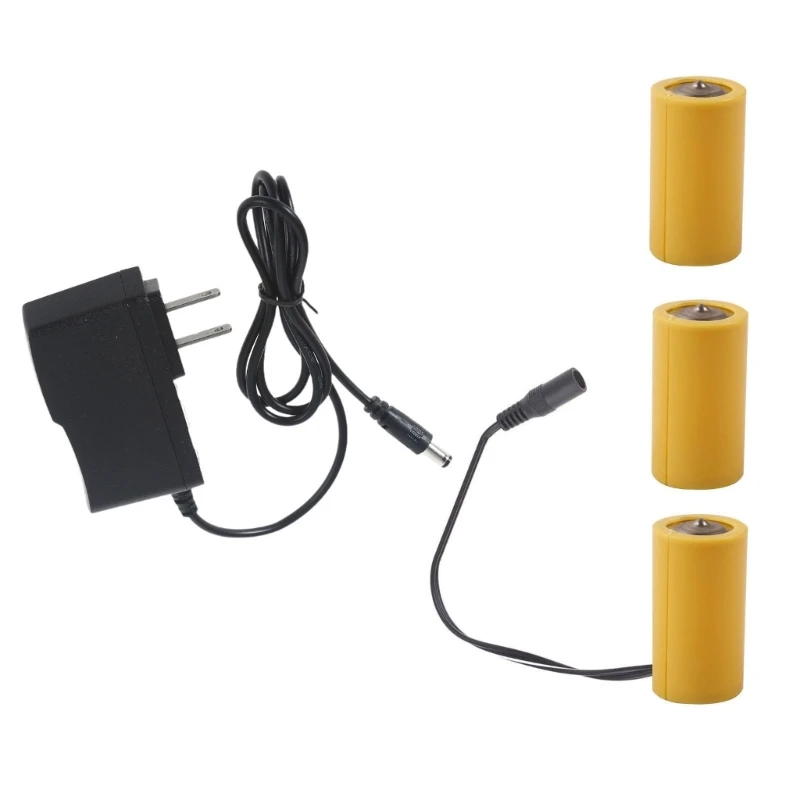 

Universal 4.5V LR14 C Fake Eliminators Standard Power Adapter Elimination Cable Replace 3pcs 1.5V C Batteries P9JB