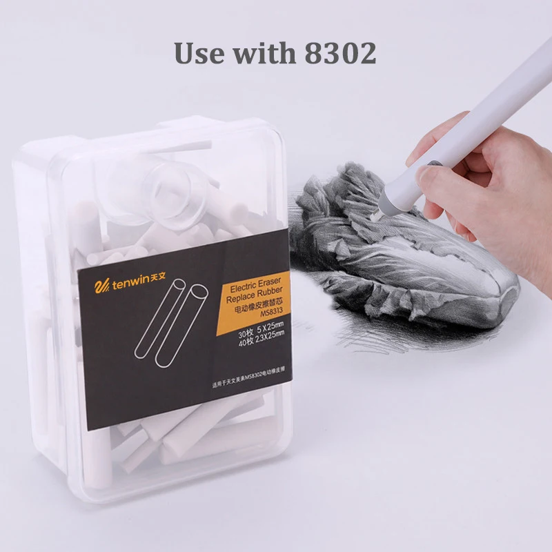 

50Pcs/70Pcs 2.5mm Electric Eraser Refill Eraser Refills Sketch Erasers Student School Office Supplies