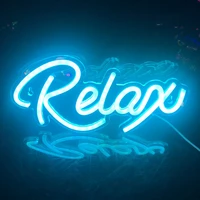 relax led neon light 5v usb wall hanging neon sign night light for party bedroom home bar gaming gift decoration