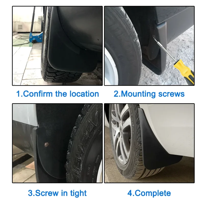 Автомобильные аксессуары: Брызговики для Suzuki Jimny Sierra JB74 JB64 2022 2019-2023, передние и задние защитные щитки от грязи, брызговики-фартуки (art.: 3920db000bf62) - 3920db000bf62
