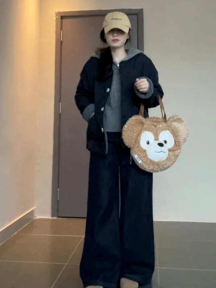 Куртка на хлопковой подкладке Глубокий осенний пуховик Корейская серия Пальто с