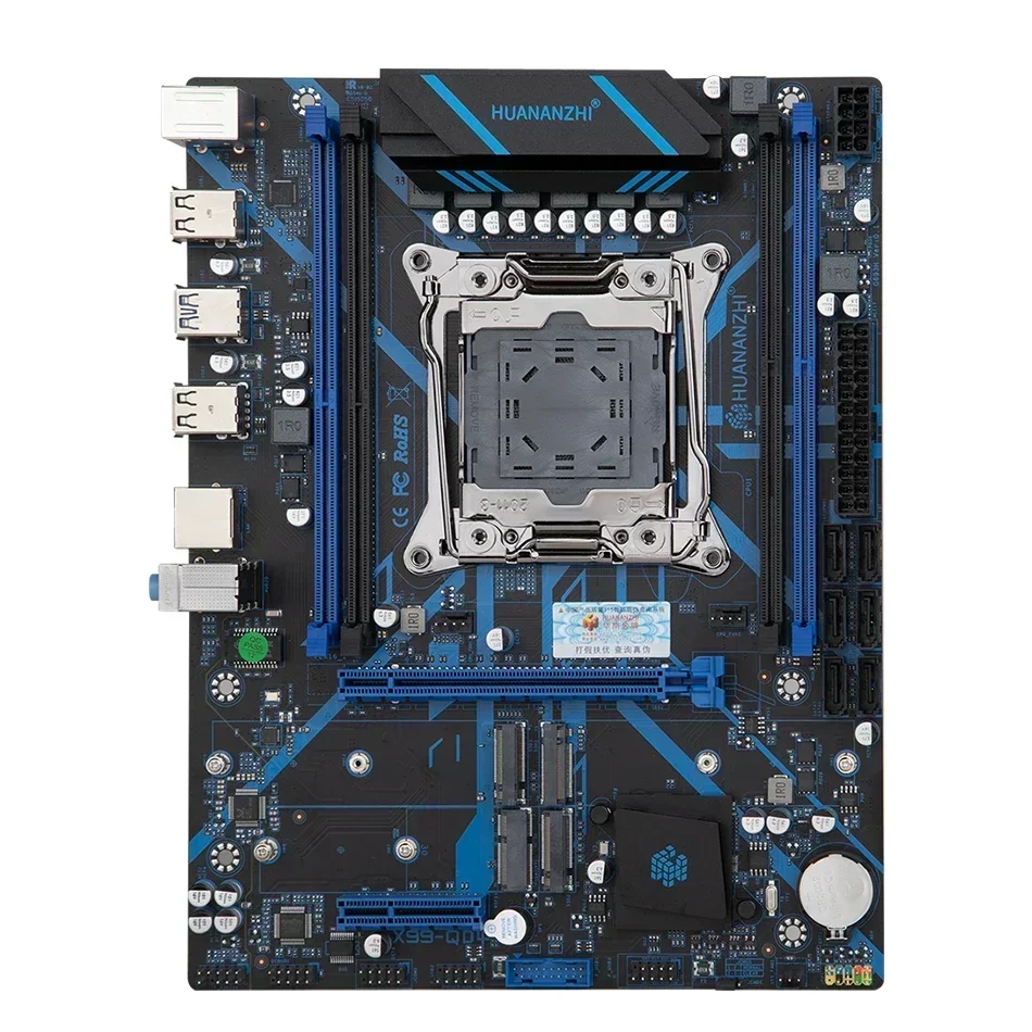 HUANANZHI X99 QD4 LGA 2011-3 XEON Motherboard with Intel E5 2680 V4 1*16G DDR4 ECC Memory Combo Kit Set NVME RU