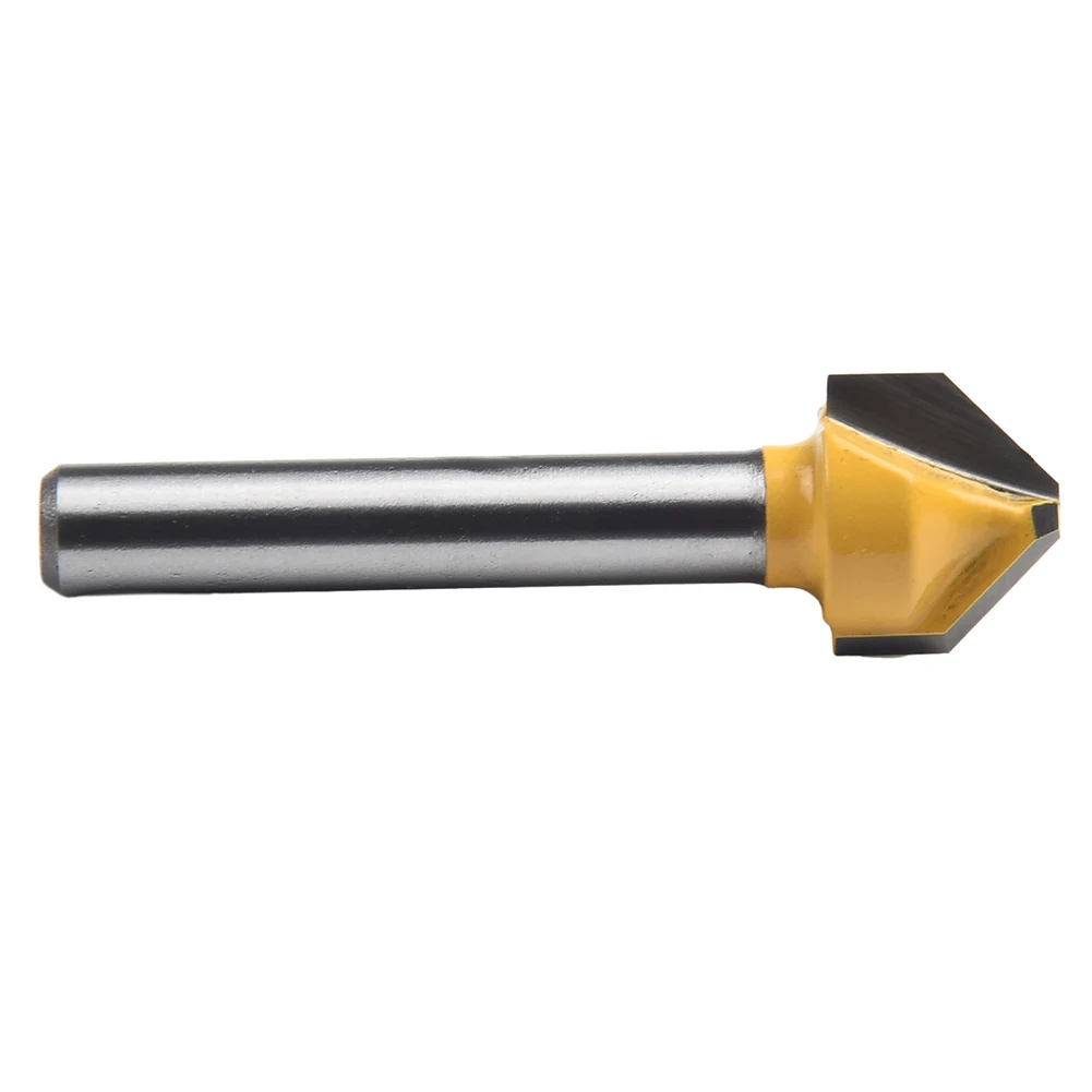 

Durable New Practical Double-edged Cutting Design Router Bits Milling Cutter 4Pcs 6mm Shank Carbide High Strength