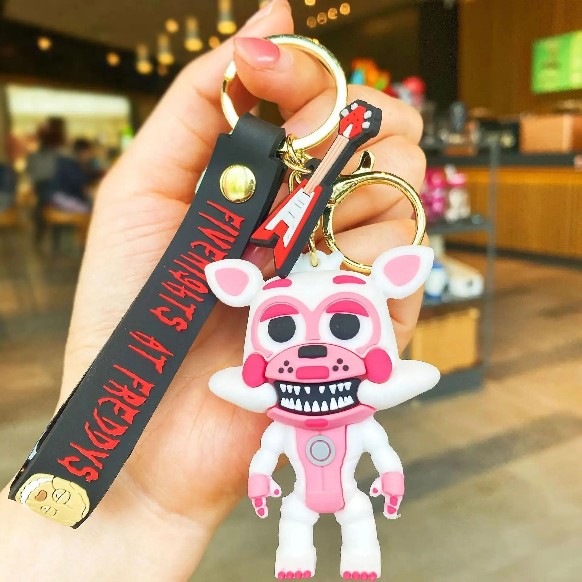 Оптовая продажа: 5 шт. мультяшных игровых фигурок FNAF, модель игрушки-медведя Фредди Фазбера, брелок «Пять ночей с Фредди» для подарка (art.: 3920da4e96b09) - 3920da4e96b09