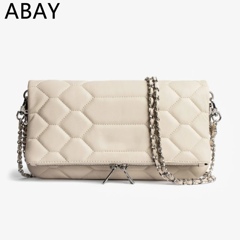 Сумка кросс-боди Женская из ПУ кожи с двумя цепочками