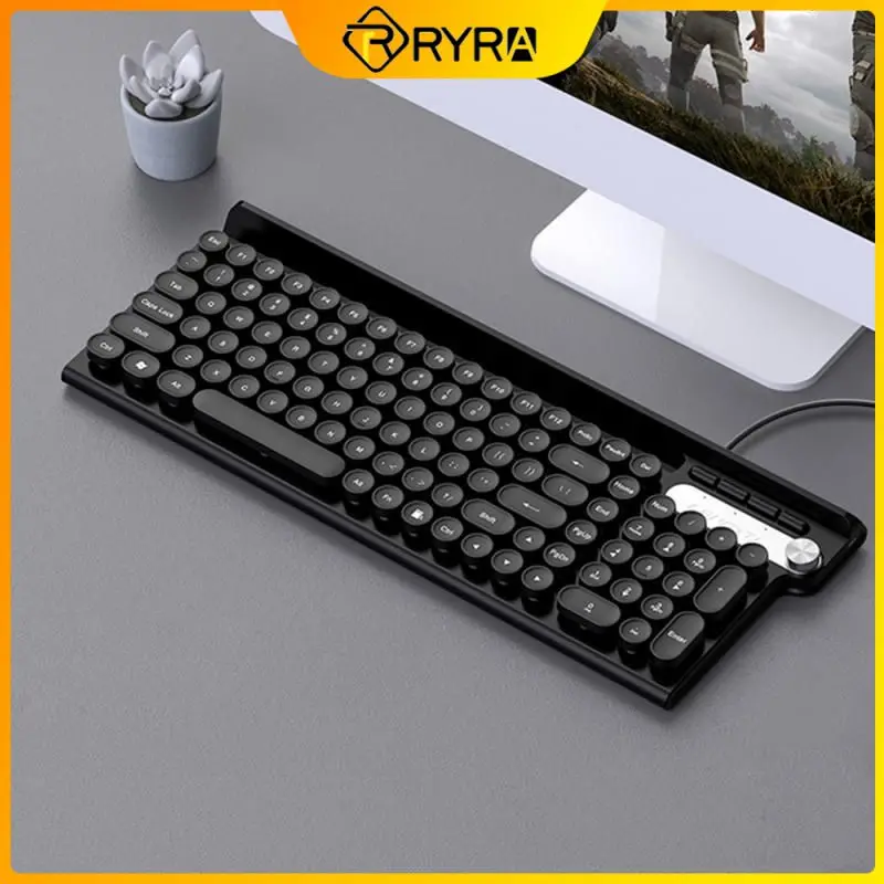 

Игровая клавиатура RYRA, бесшумная Проводная клавиатура для офисного ноутбука L3, для компьютера, ПК, ноутбука