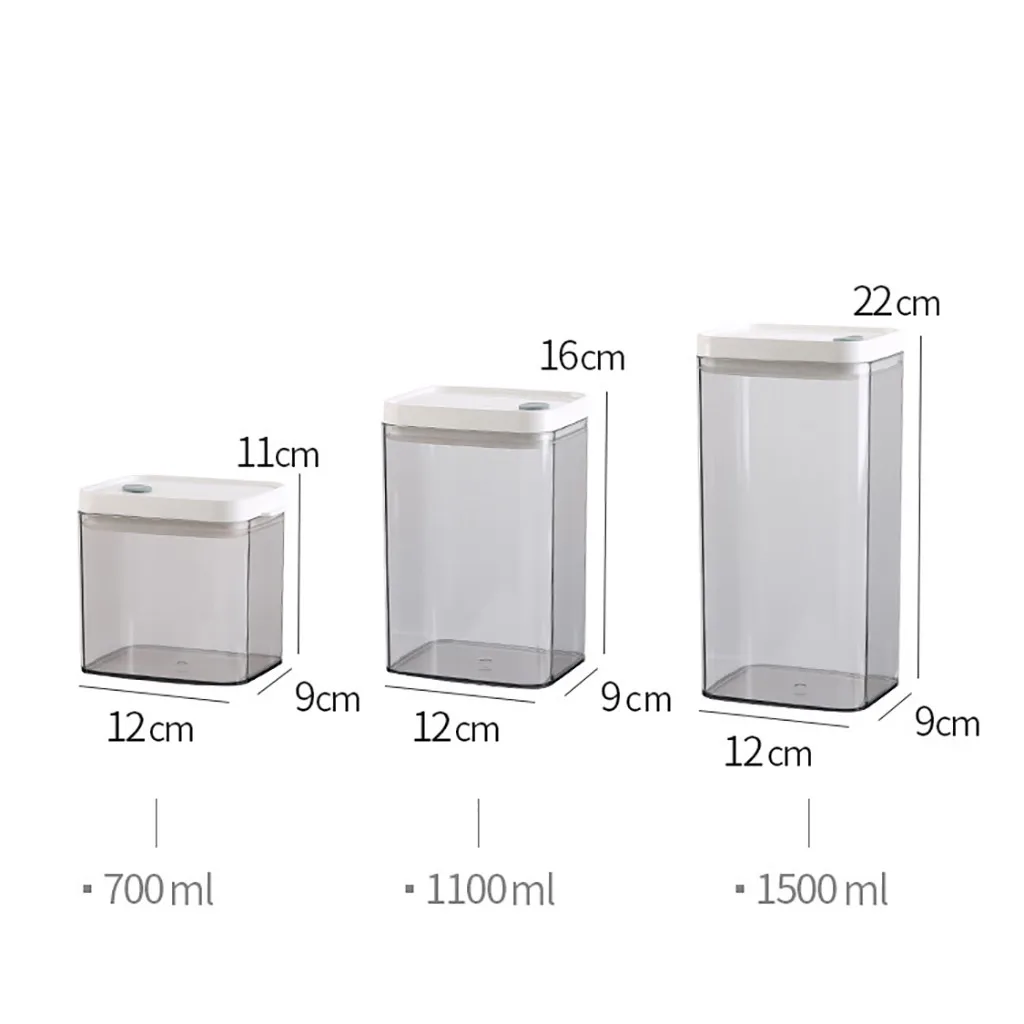 Прозрачная банка для хранения закусок кухонный герметичный резервуар