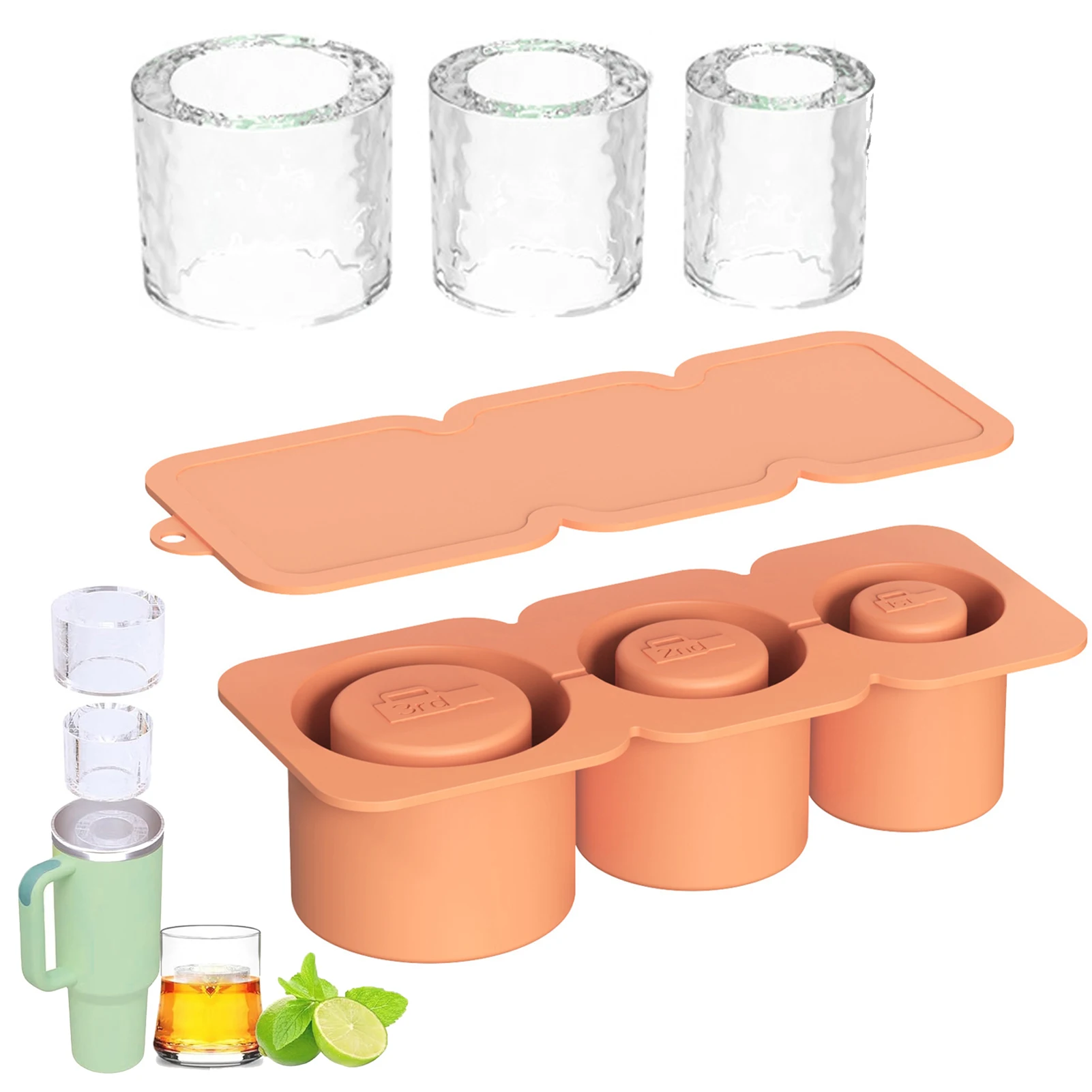 Силиконовая Форма Для Льда Бутылок С Водой 30/40 Унций Быстрозамерзающий Кубик