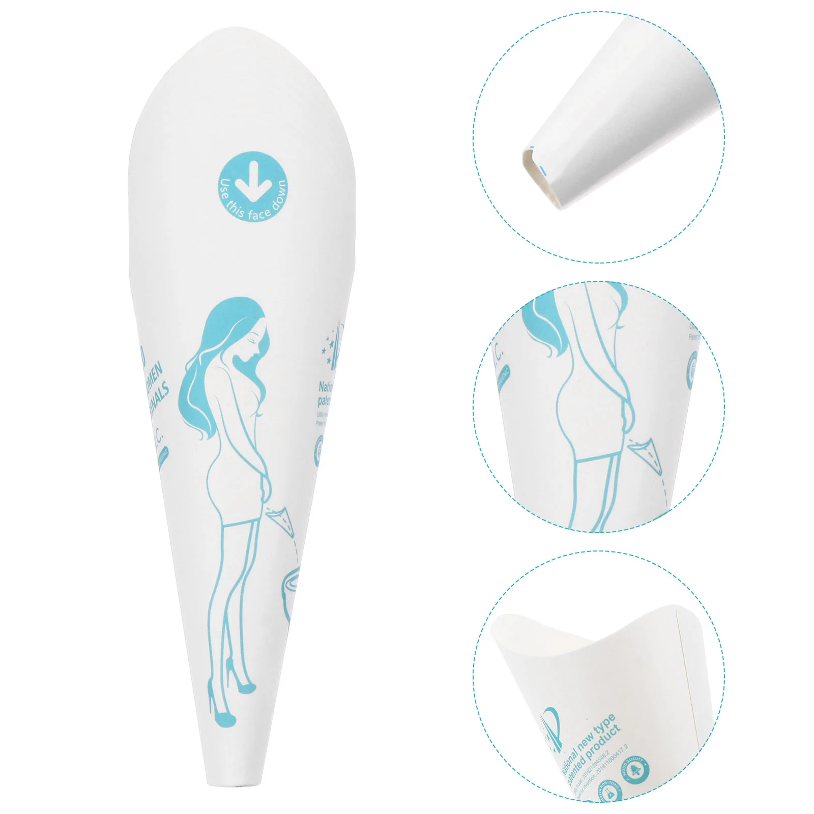 

Paper Urinal Portable Disposable Female Urination Device Water Proof Travel Men's Hydrophobic