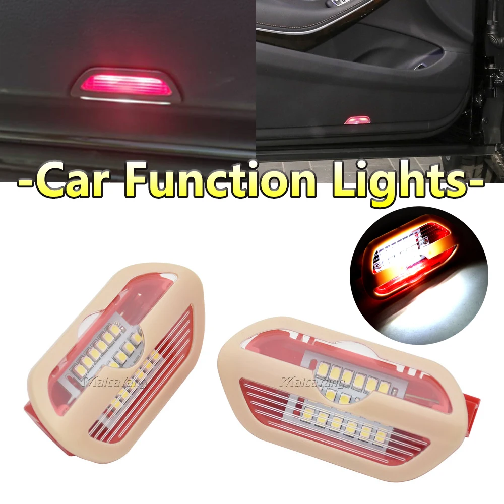 

2Pieces Canbus No Error LED Door Courtesy Light Welcome Lamp For Mercedes-Benz S-Class S300 S320 S350 S400 S450 S500 S560 S600