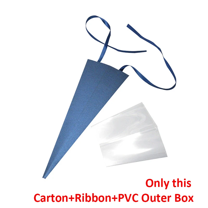 Новая треугольная коническая коробка для розы упаковочная одного букета