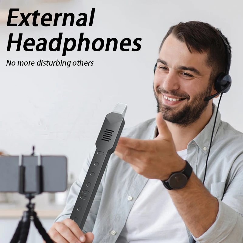 Фото Мини-электронный саксофон Midi Bluetooth, электрическая выдувная трубка для пожилых людей, электронный духовой инструмент для начинающих, цифровой саксофон №4